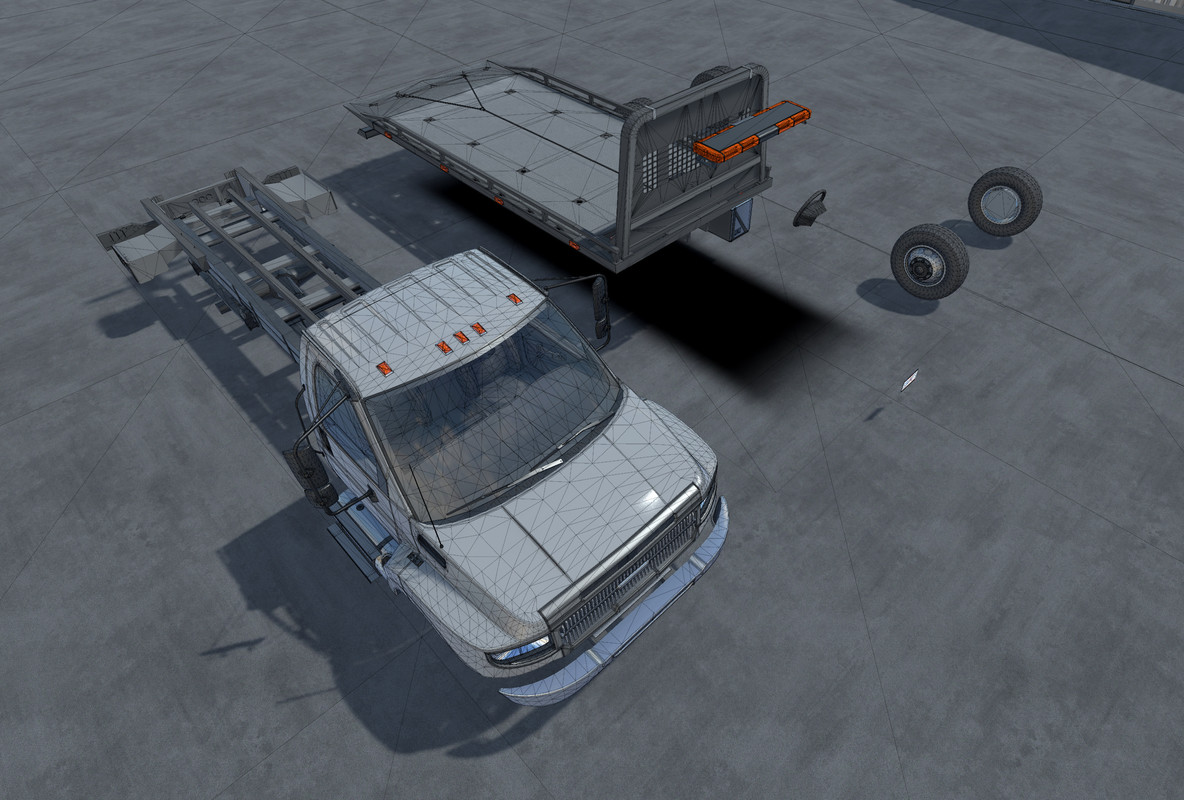 Rollback towing truck
