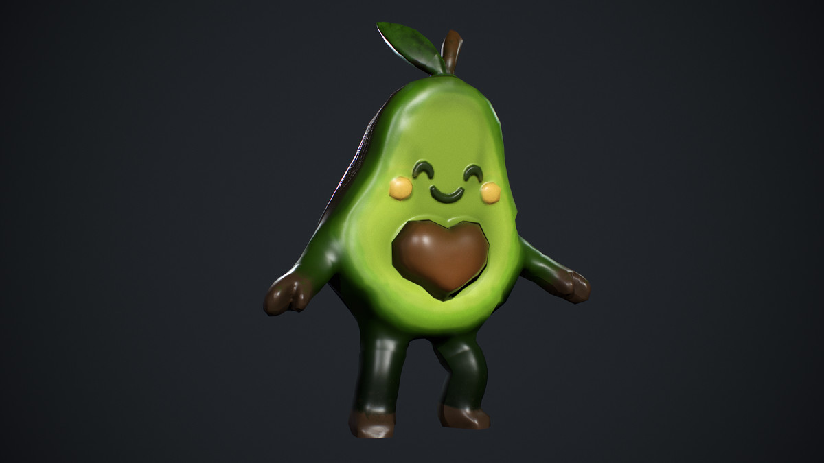 Avocado Low poly