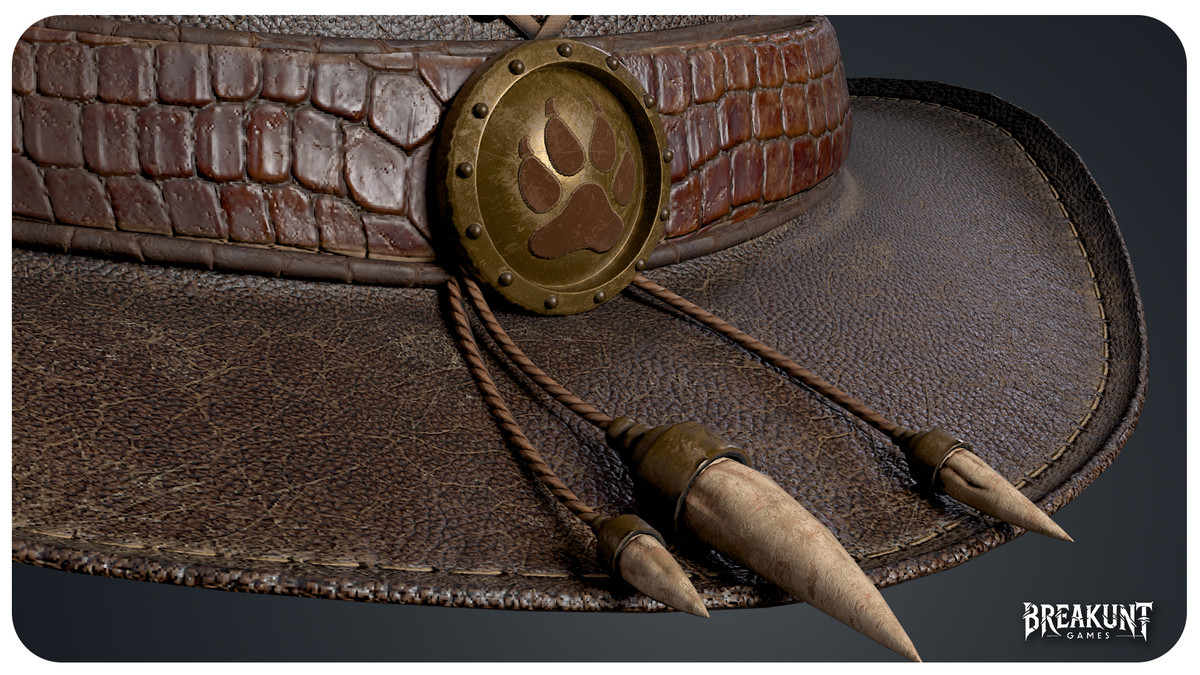 Hunter Hat - Game Ready Optimized (Survival, Headwear, Clothing, Bones)