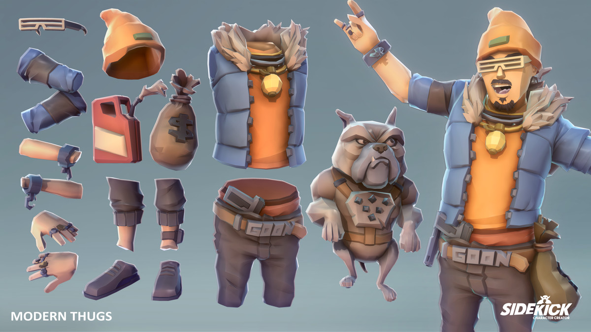 Modern Thugs - Sidekick Modular Characters by Synty