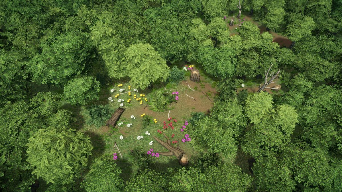 Stylized forest environment