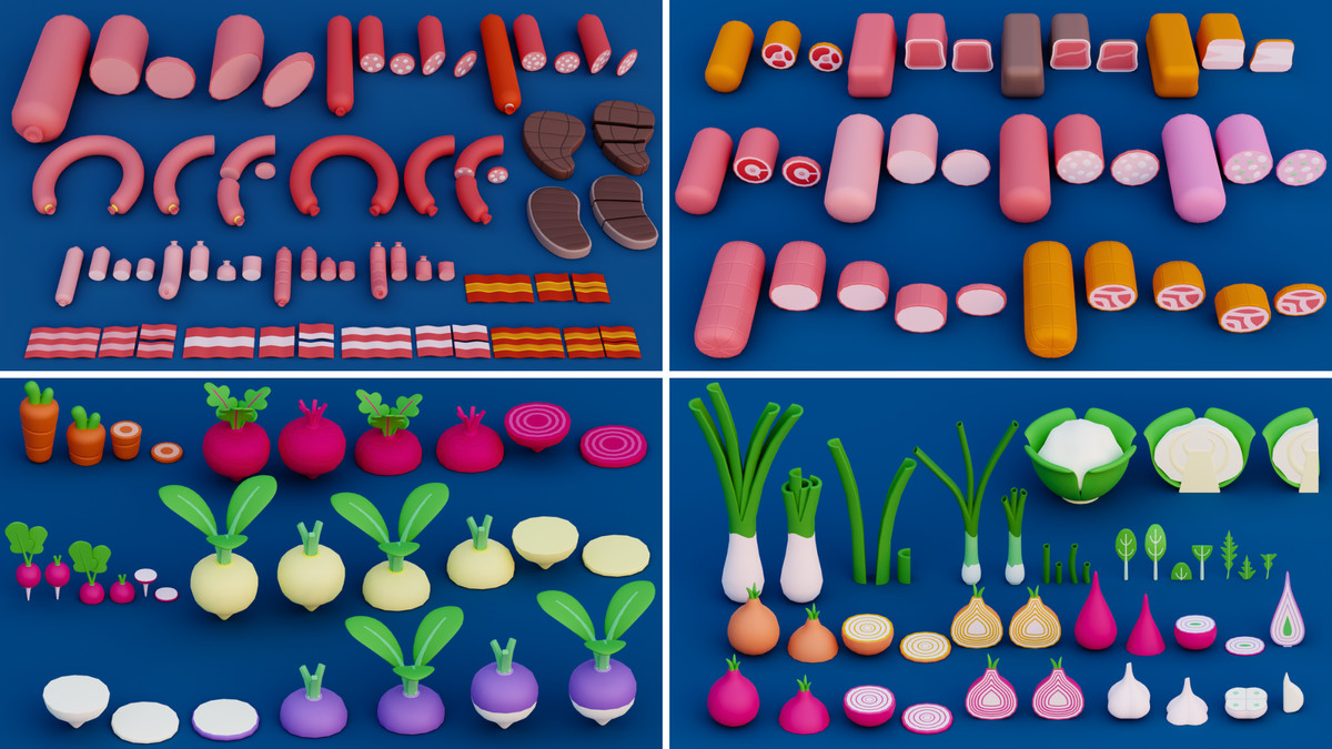 Cartoon Food Mega Pack