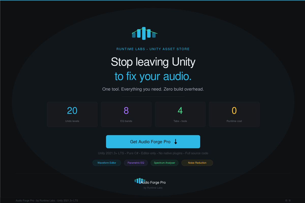 Audio Forge Pro for unity