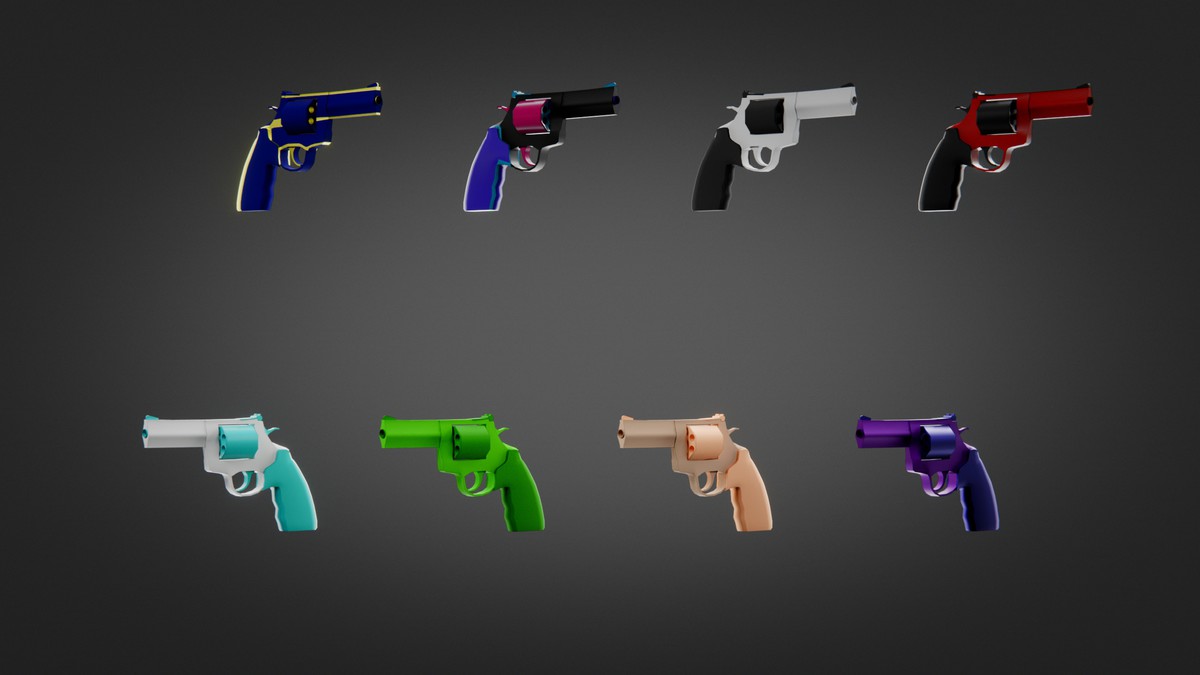 Weapon Color Skins Pack — 230 Variations
