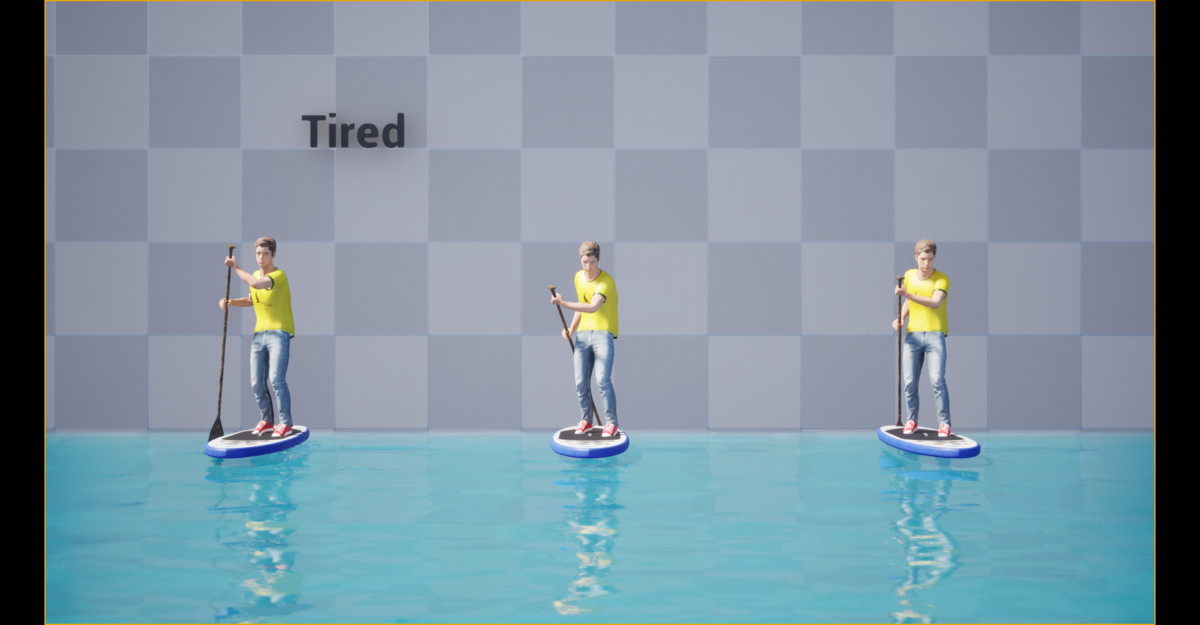 Paddle Boarding Animation