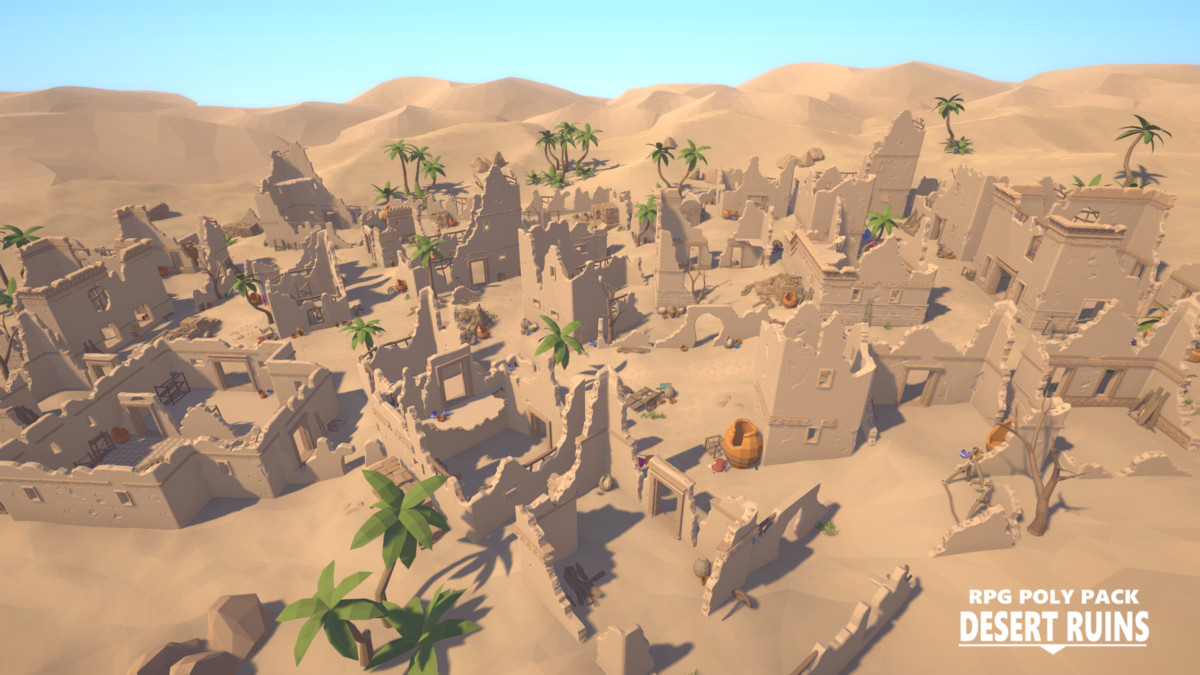 RPG Poly Pack - Desert Ruins