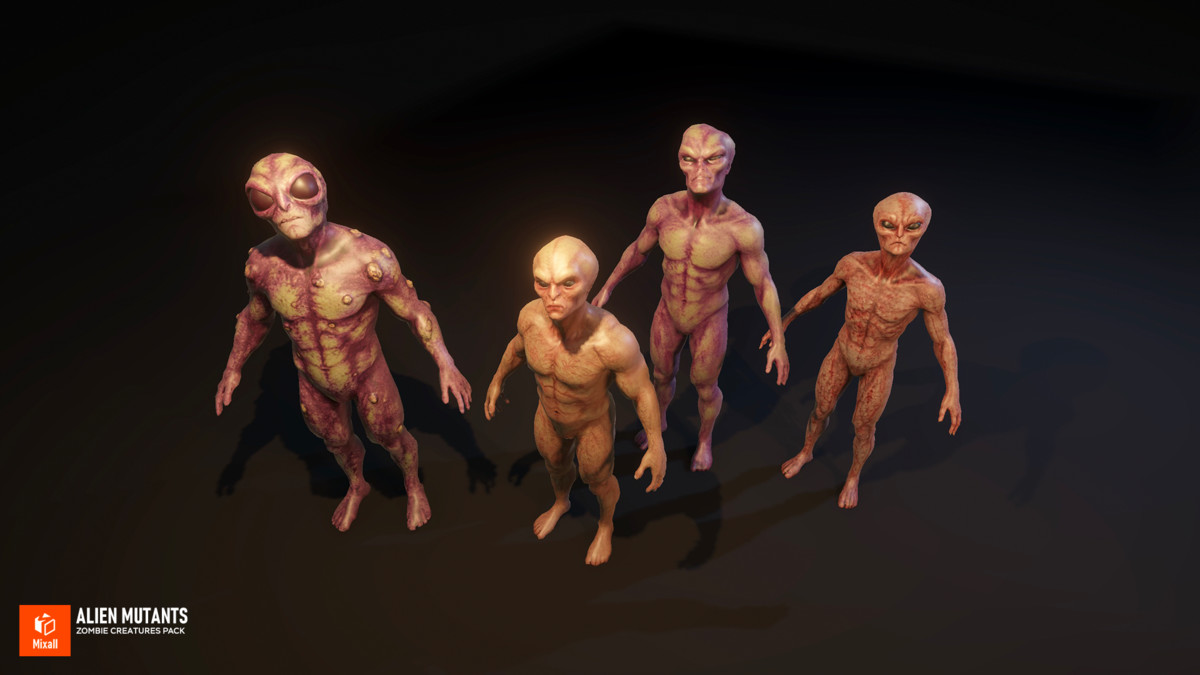 Alien Mutants - Zombie Creatures Pack