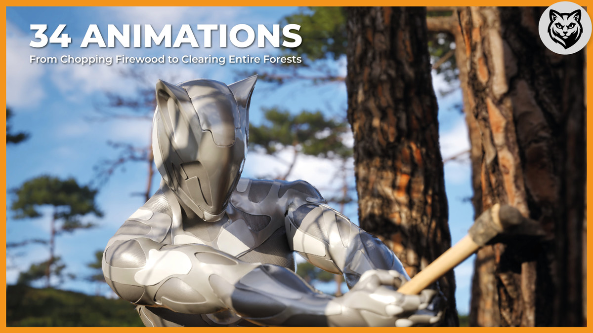 Woodcutting Animation Pack