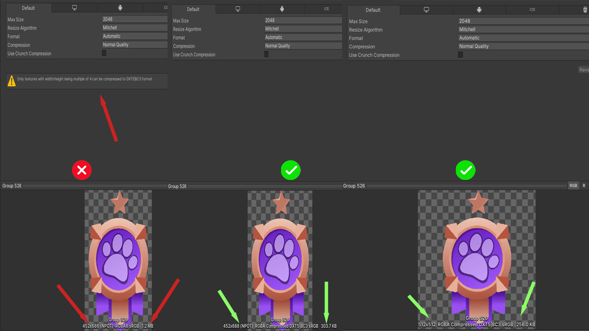 Texture Crunch Tool - Batch Fix & Resize Tool for Unity