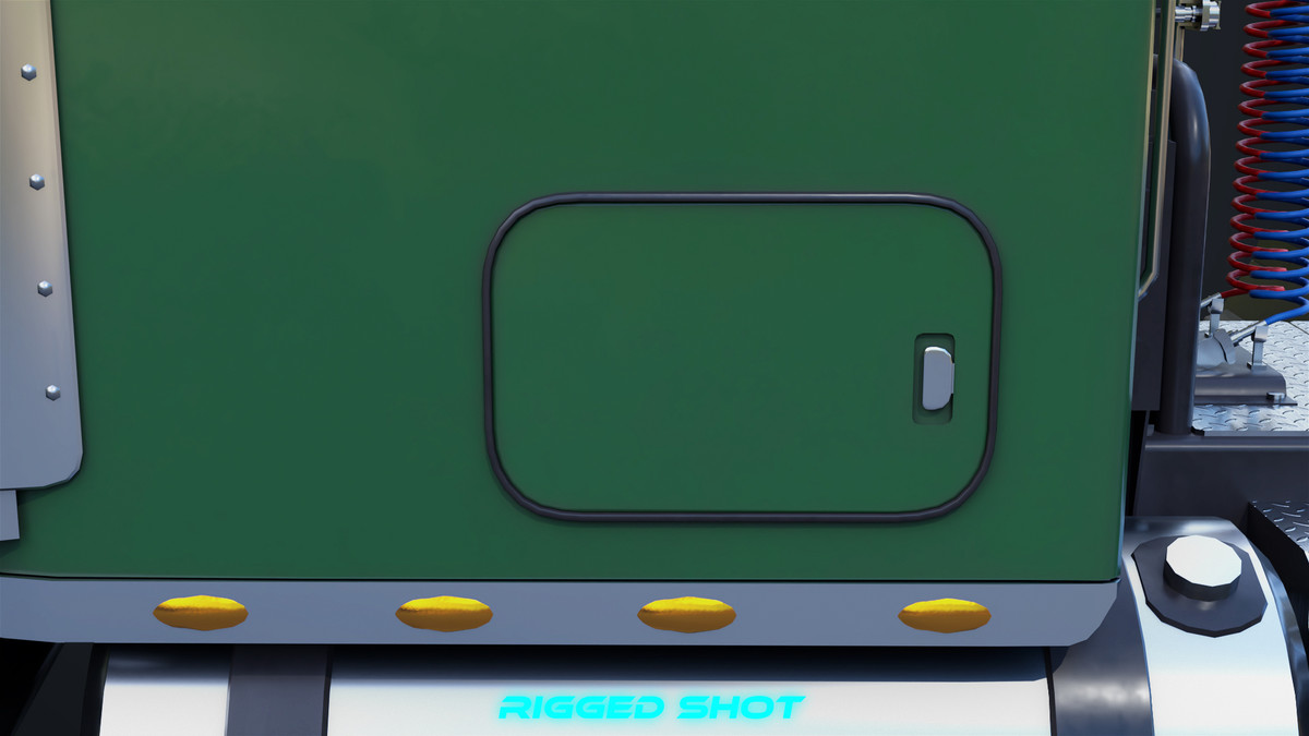 Heavy Truck Chassis 07 Green URP HDRP Textures