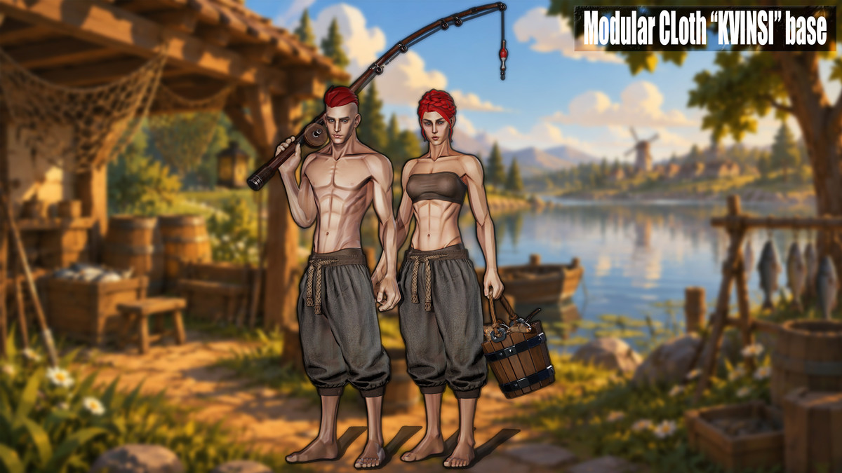 Stylized Medieval Fisherman