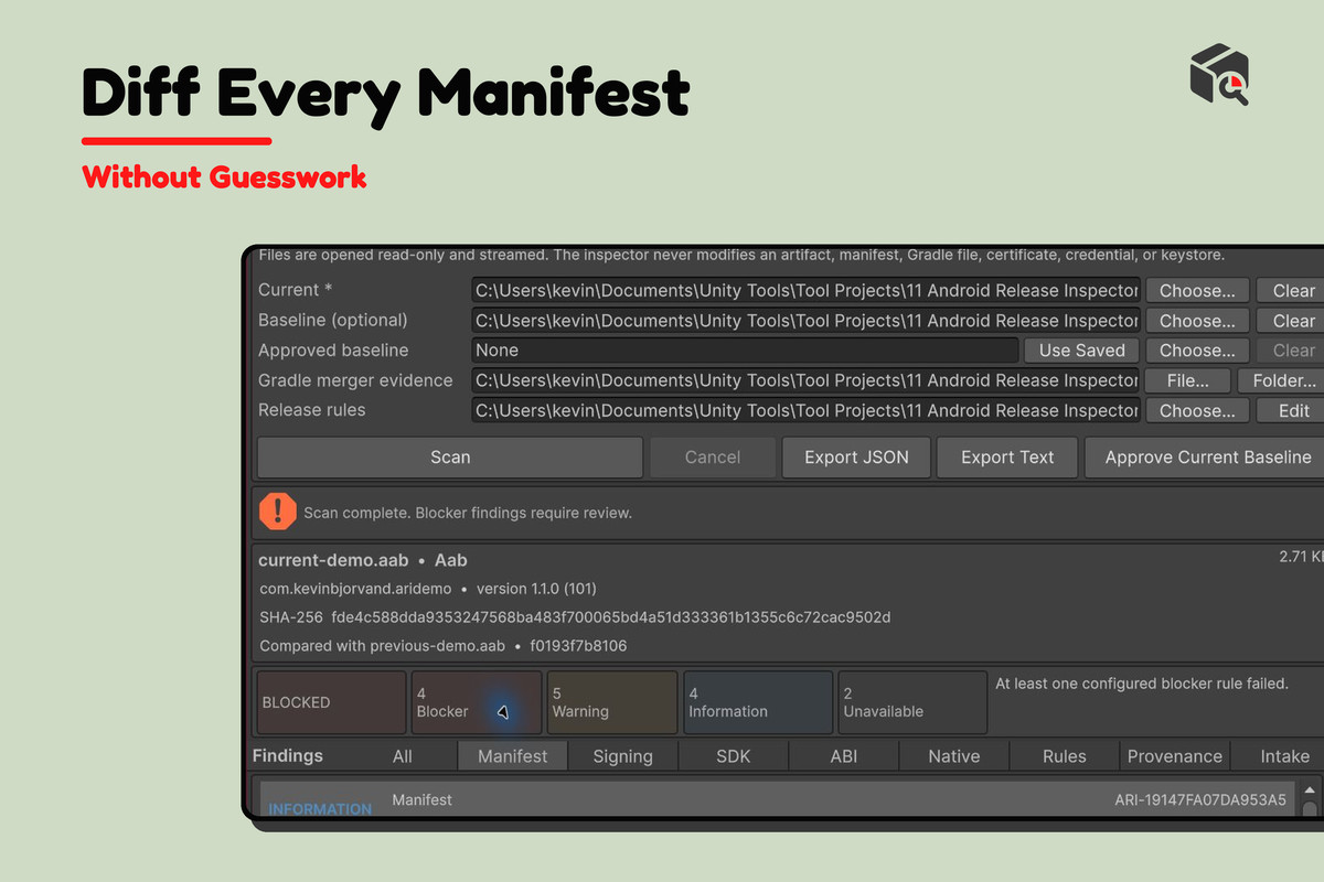 Android Release Inspector