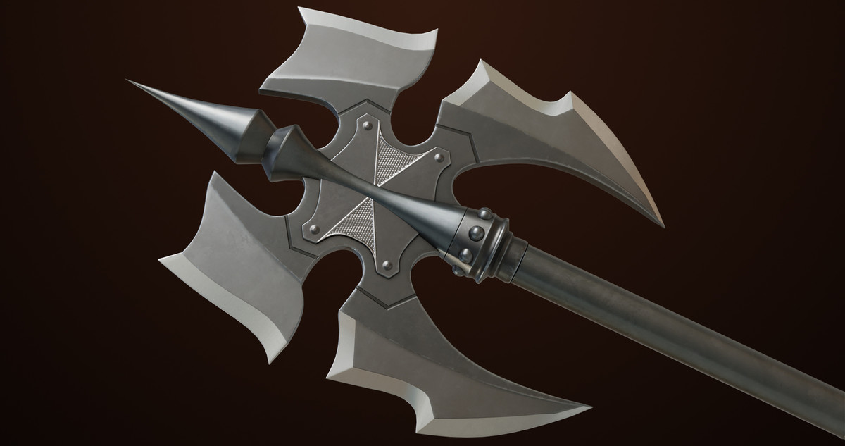 Battle Axe 03 URP HDRP Textures