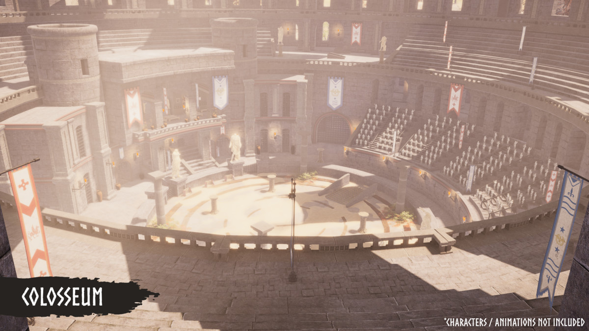 Modular Gladiator Arena (Gladiator Arena, Arena, Colosseum Arena)