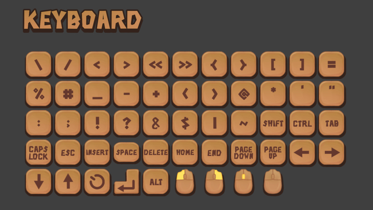 PC & Console Buttons Icons