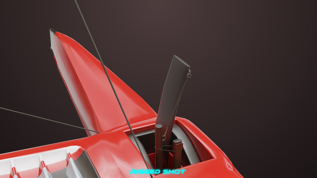 Yacht Hydrofoil Sailing Boats HDRP URP Textures