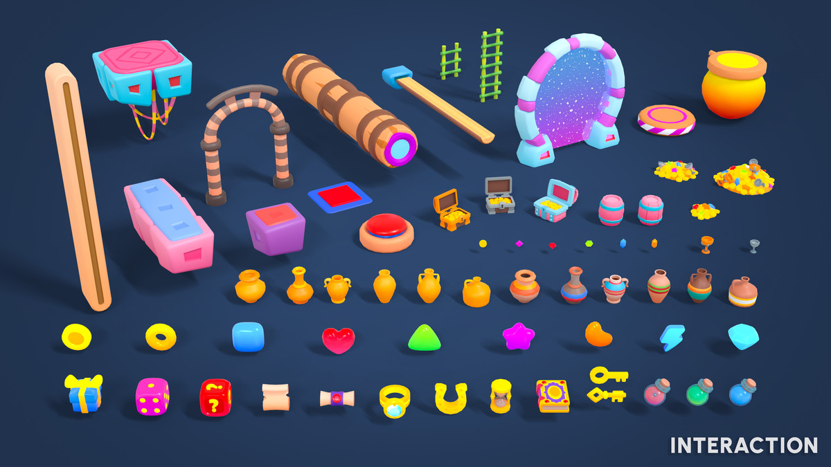 Adventure Land - Low Poly 3D Models Pack
