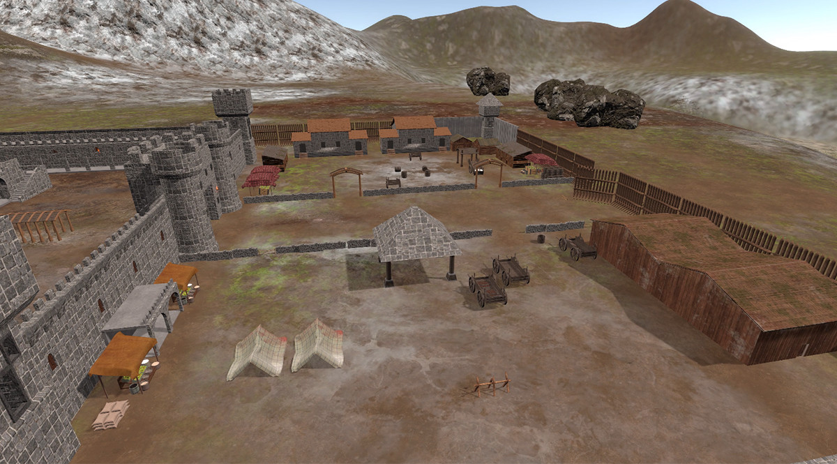 Medieval Village Environment-3D Props