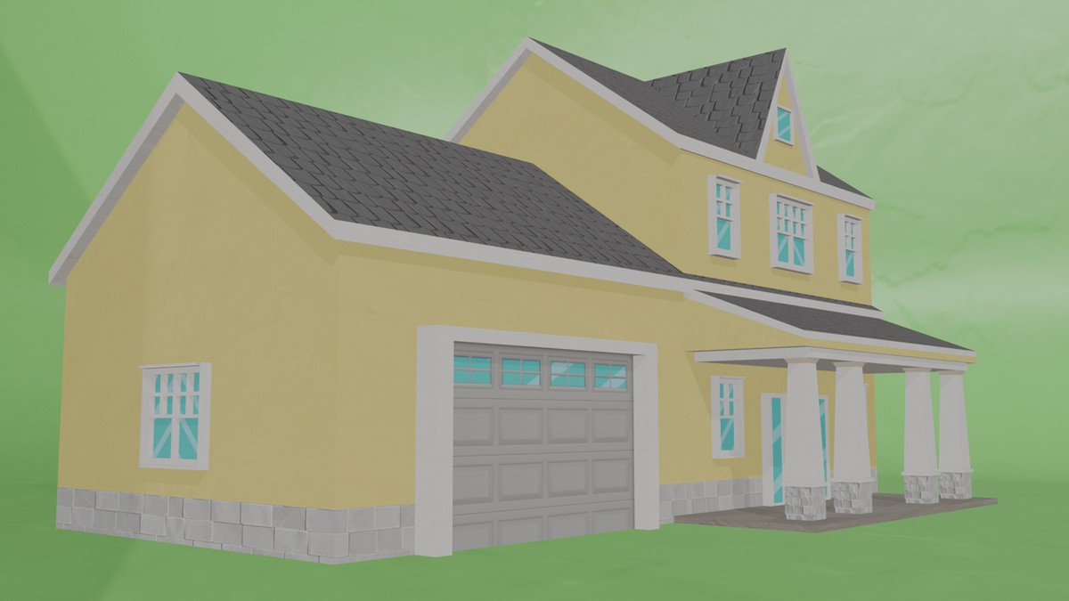10 Low Poly House Pack Vol 1