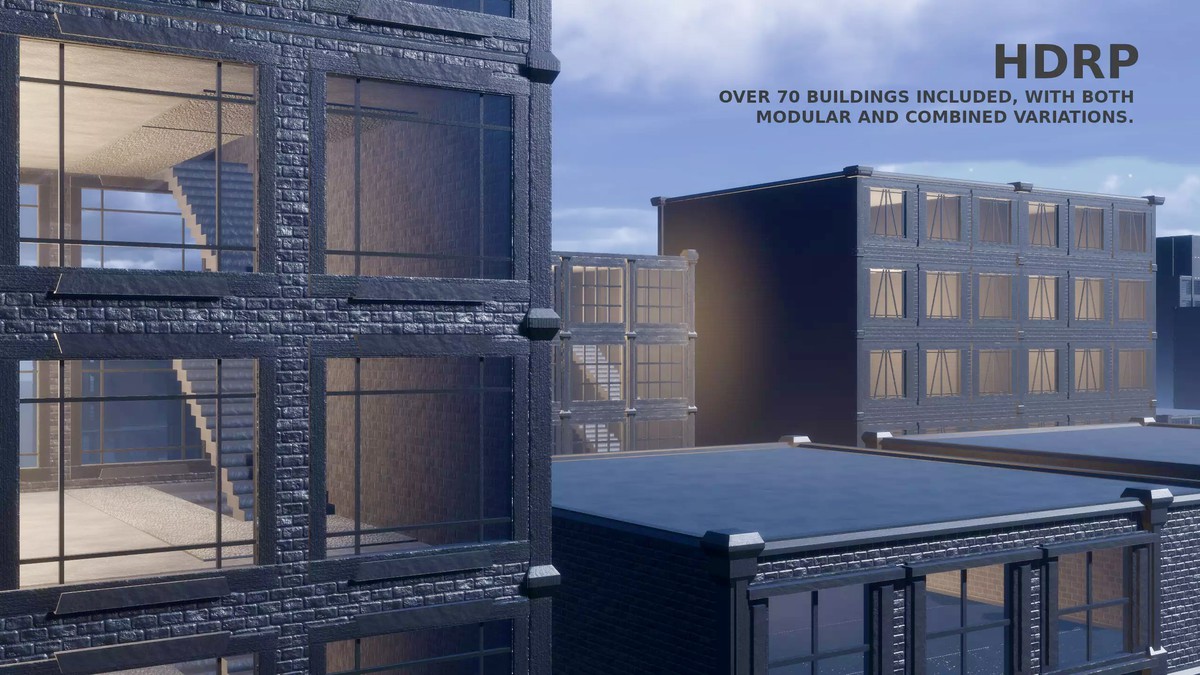 OWA Urban Buildings Bundle PRO: City Buildings with Interiors & Exteriors