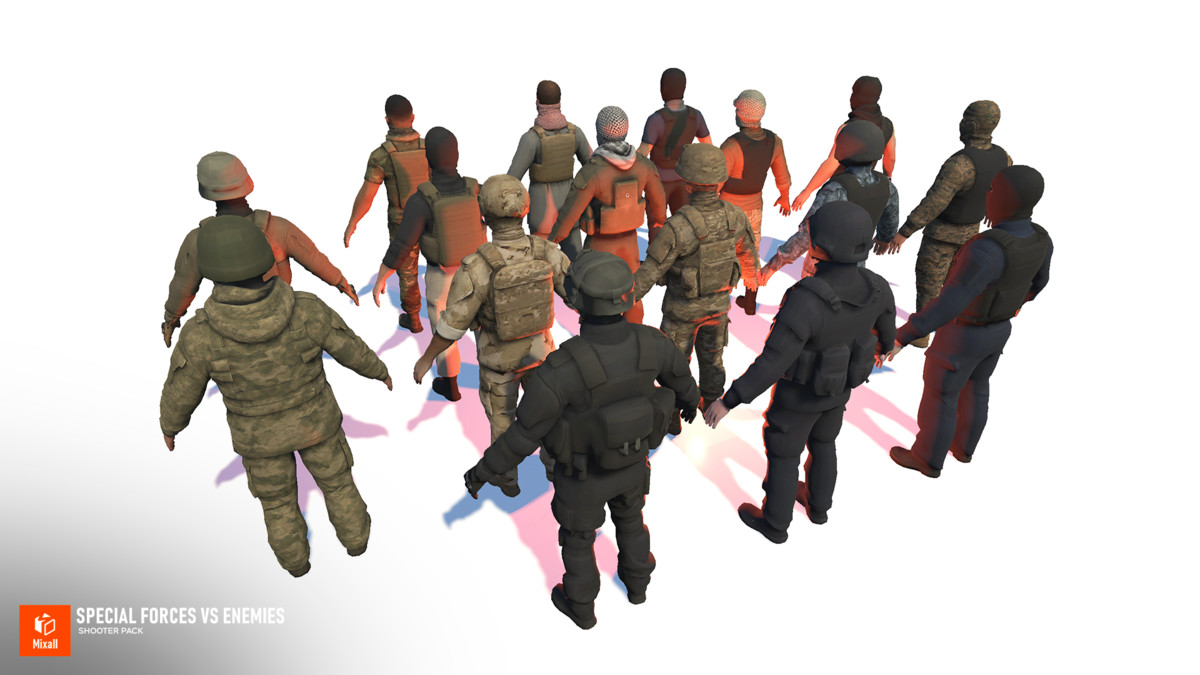 Special Forces vs Enemies – Shooter pack