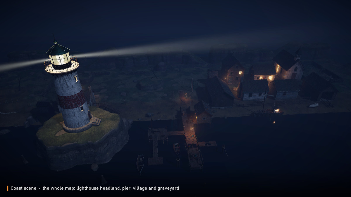 Stylized Haunted Coast - Lighthouse & Fishing Village (URP)