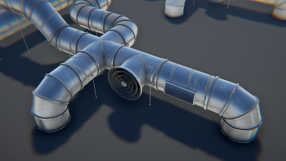 Modular Industrial Air Duct System