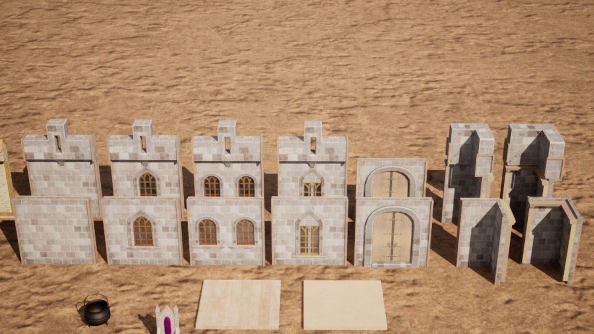 Medieval Town & Castle Modular Environment Pack