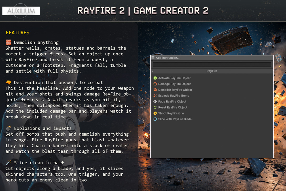 RayFire 2 Integration | Game Creator 2