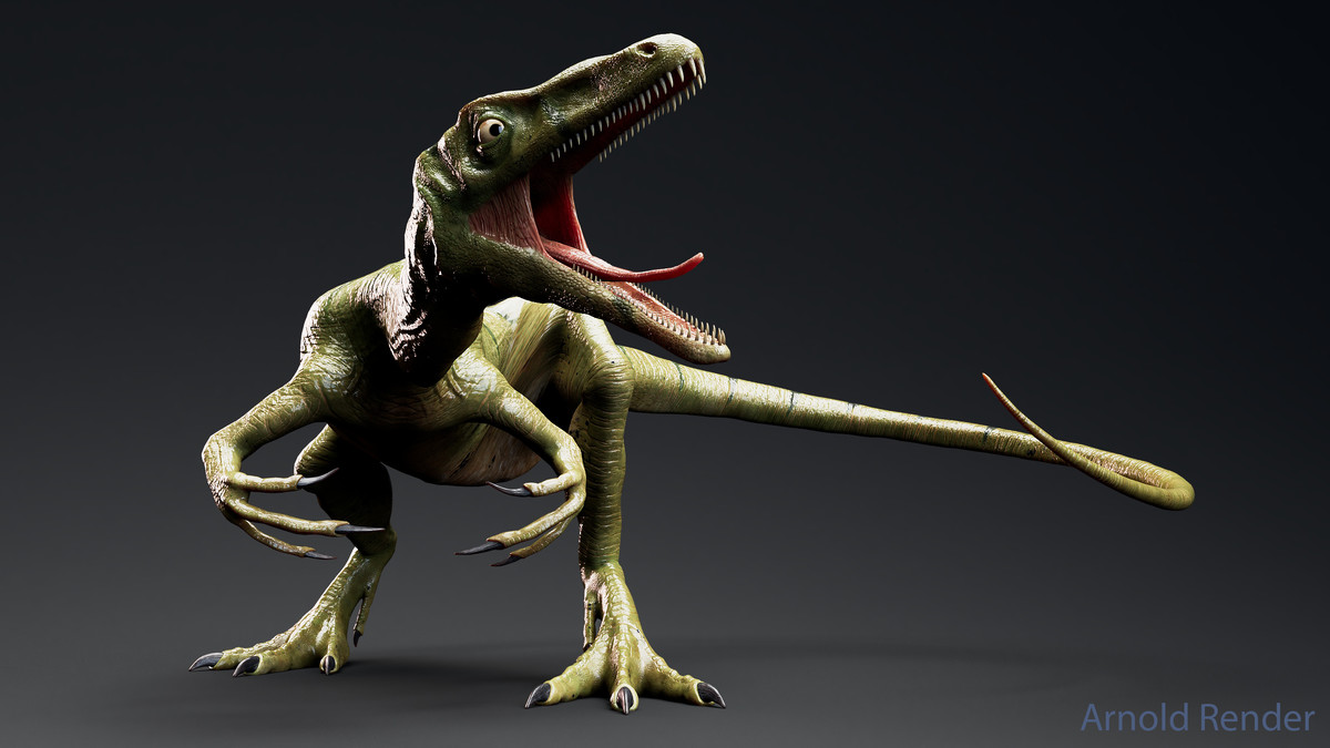 Dinosaur-Compsognathus - 110 Animations