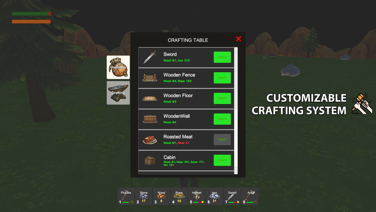 Complete Building, Survival & Crafting Game Kit