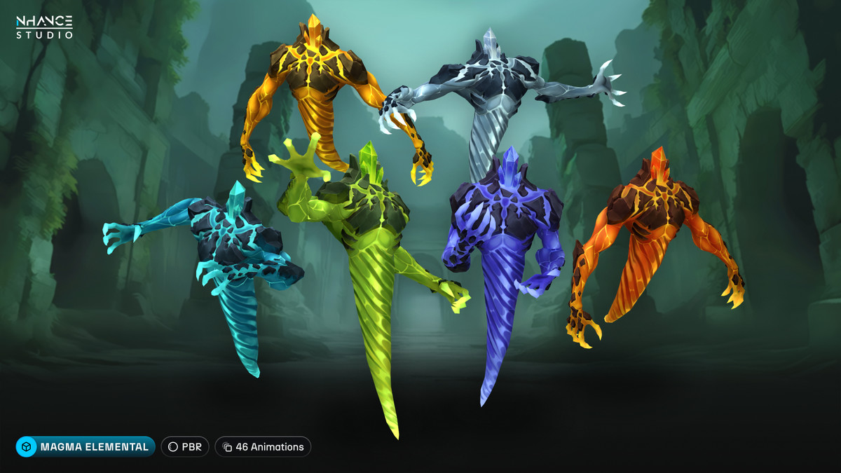Stylized Fantasy Elementals Pack #4