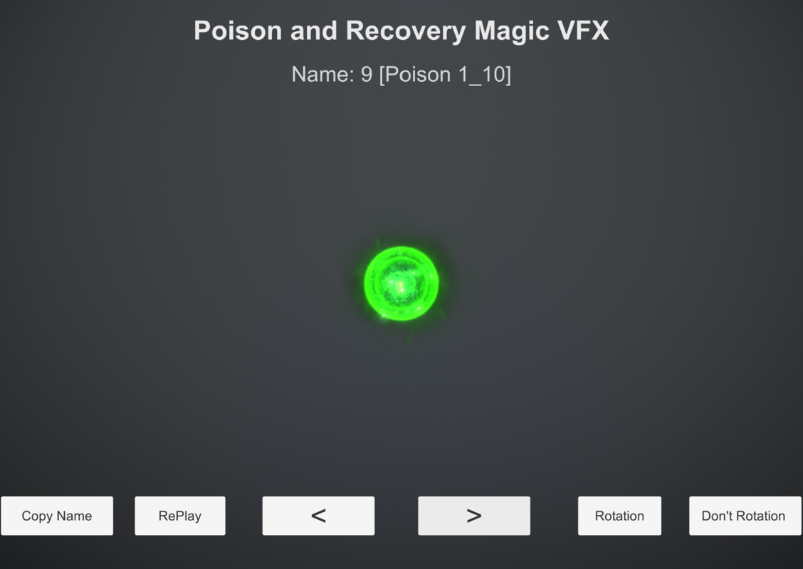 Poison and Recovery Magic VFX