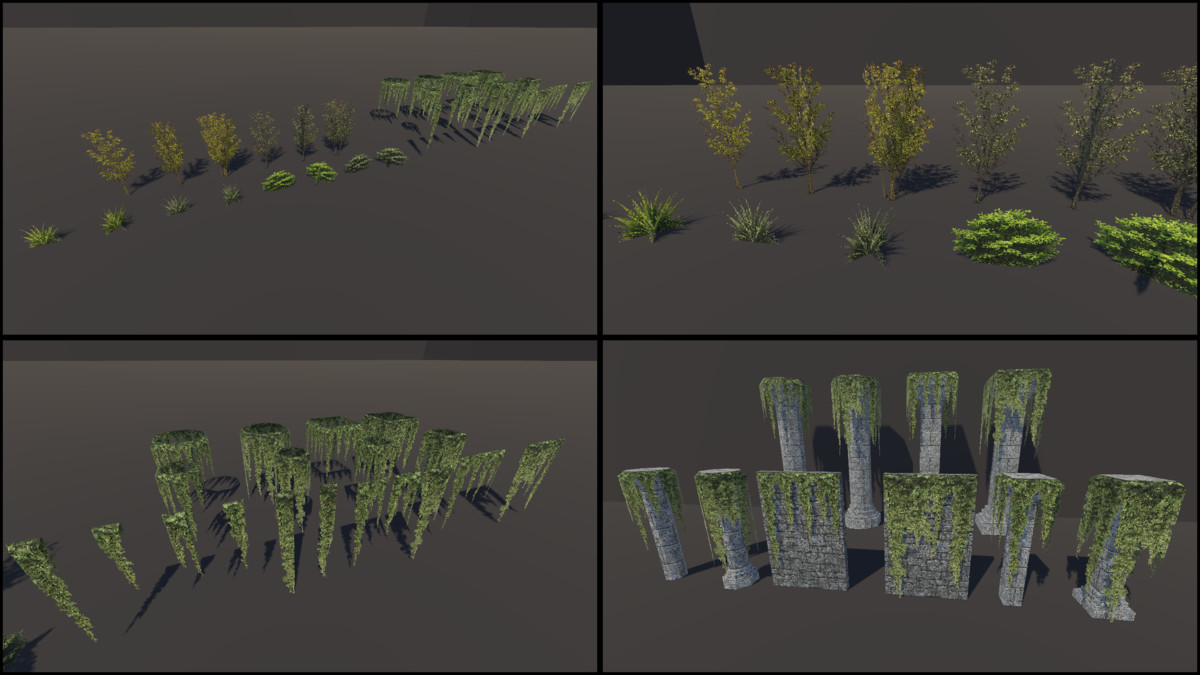 Retro Style Module Abandoned Ruins - Retro Style Modular Environment Pack