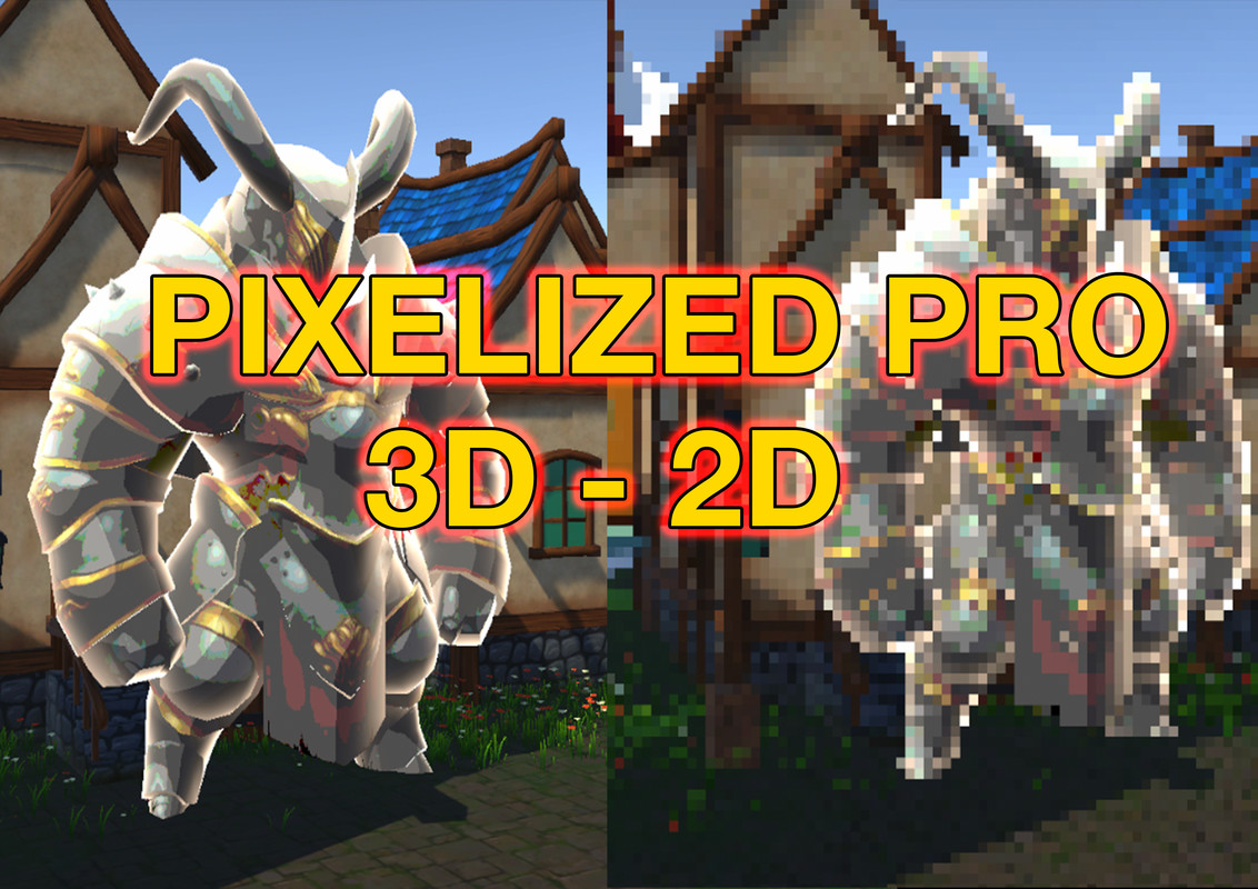 PIXELIZED PRO 3D TO 2D