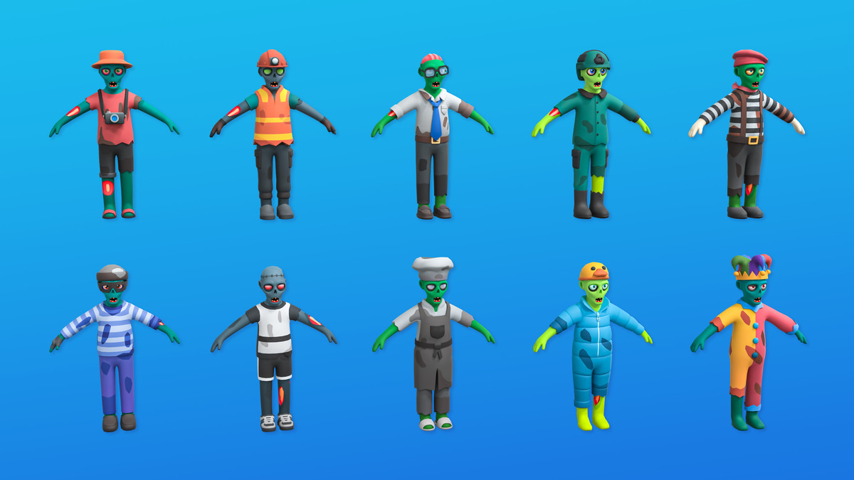 Zombies – Modular Animated Character Pack