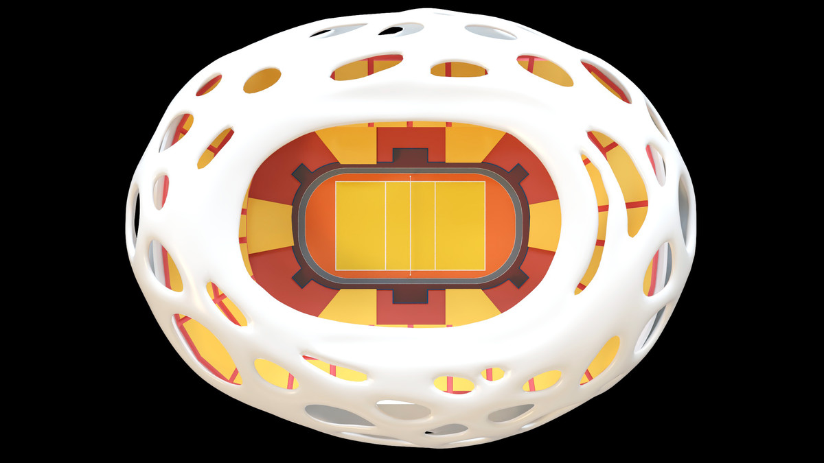 Stylised Sport Stadium Collection - 12 Low Poly Modular 3d Assets