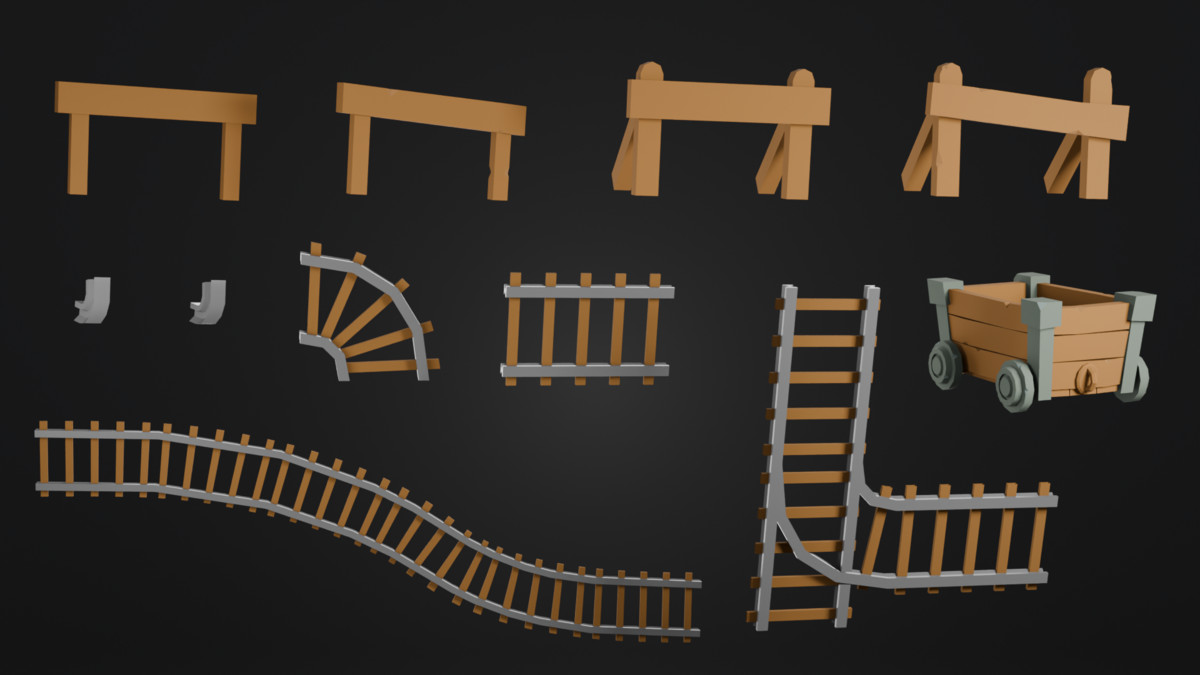 Low Poly Mining - Props Pack Vol.1