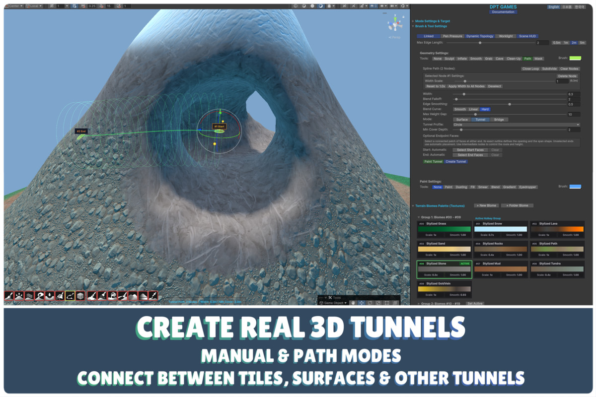Vertex 3D Terrain: Planet, Floating Island & Spline Creator