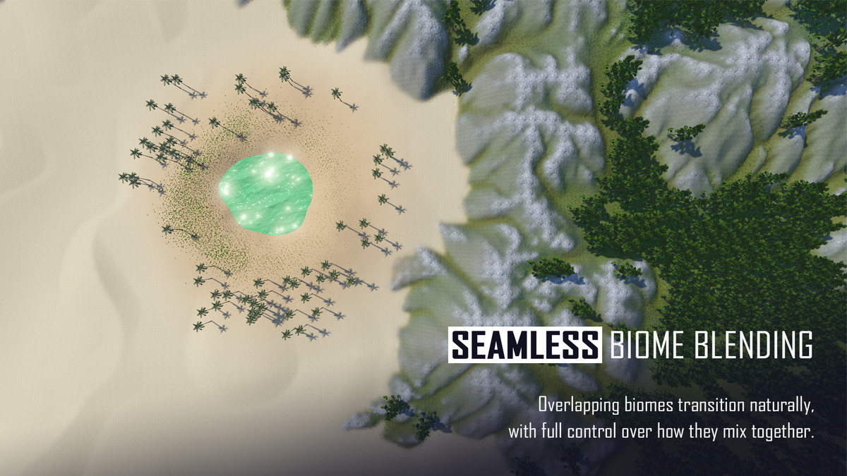 Vista Pro - Procedural Terrain Editor, Multi-Layer Biomes