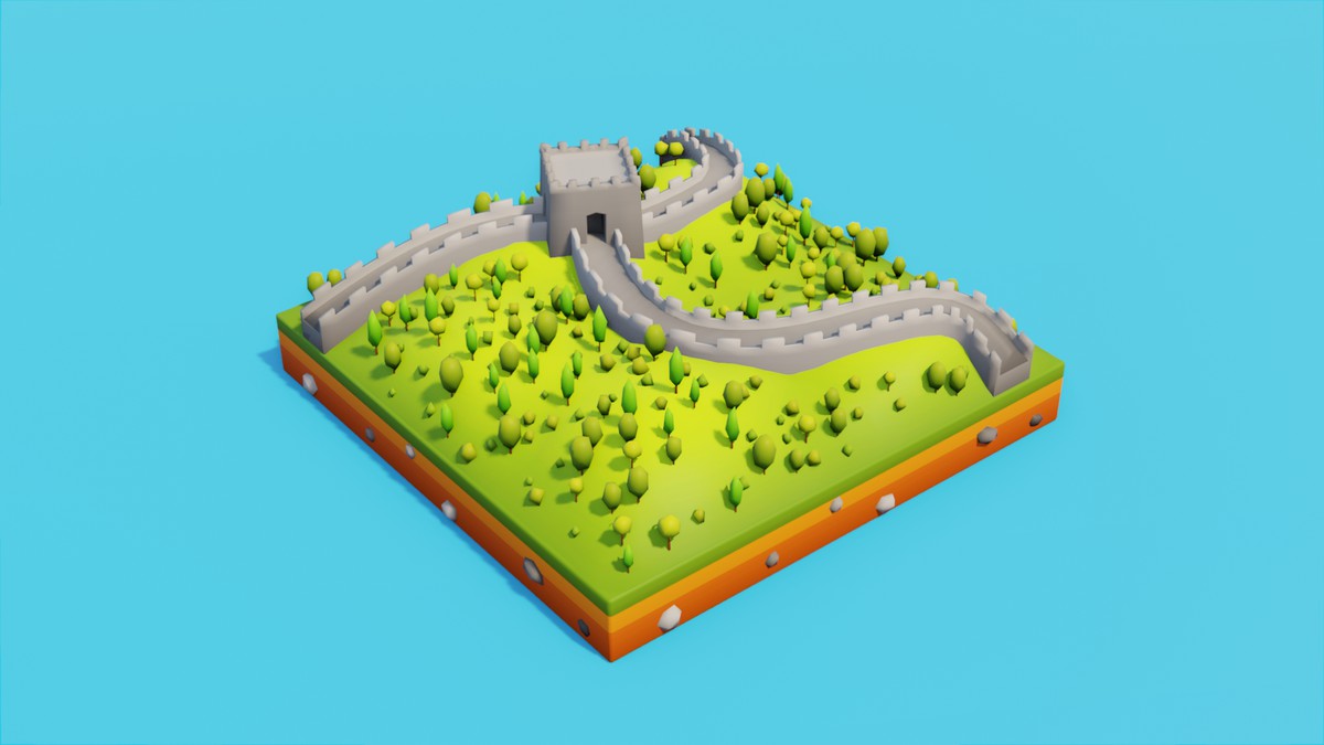Low Poly Asia & Oceania LandMarks by IGS