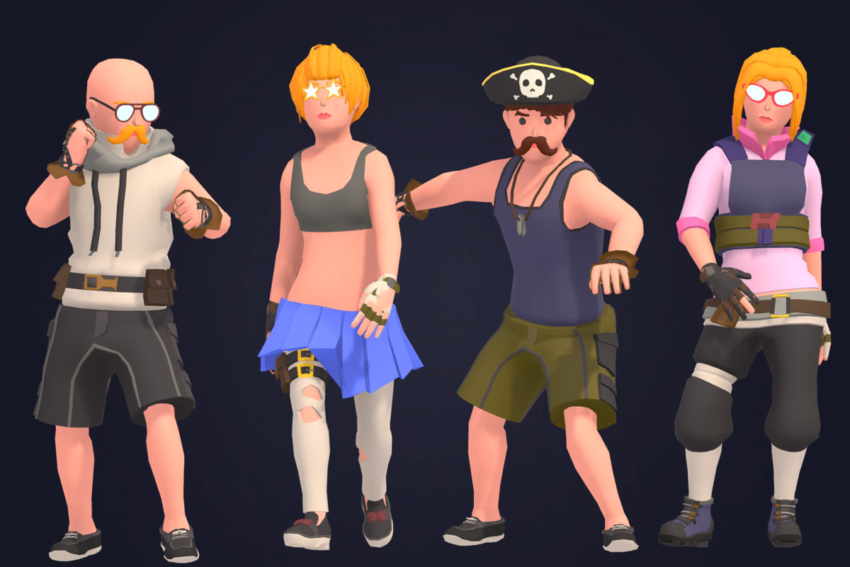 Customizable 3D Funny Characters Bundle