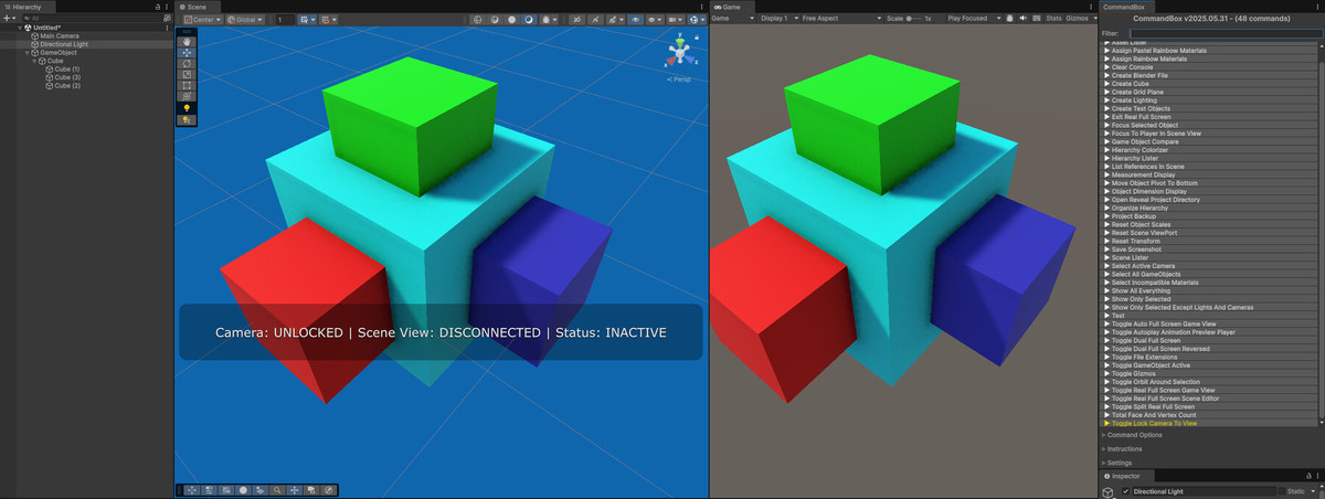 CommandBox for Unity