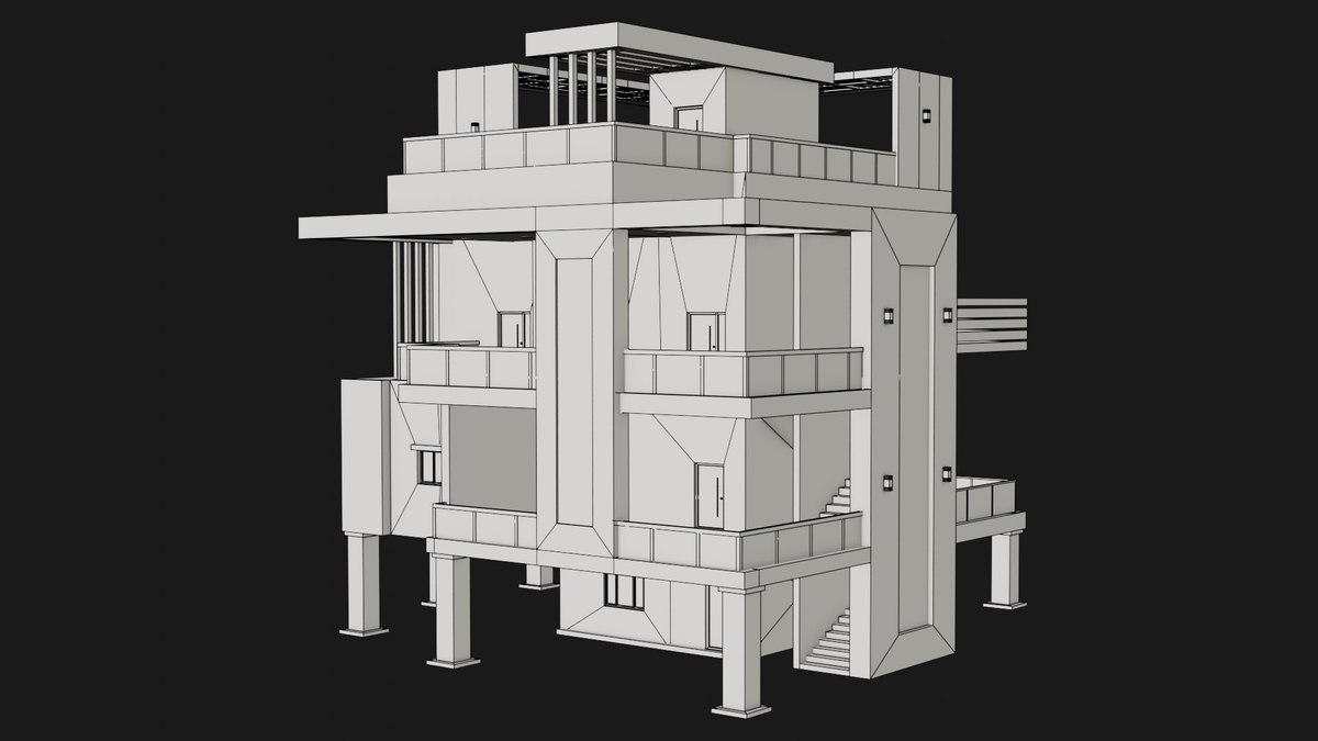 Modern House 02 URP HDRP Textures