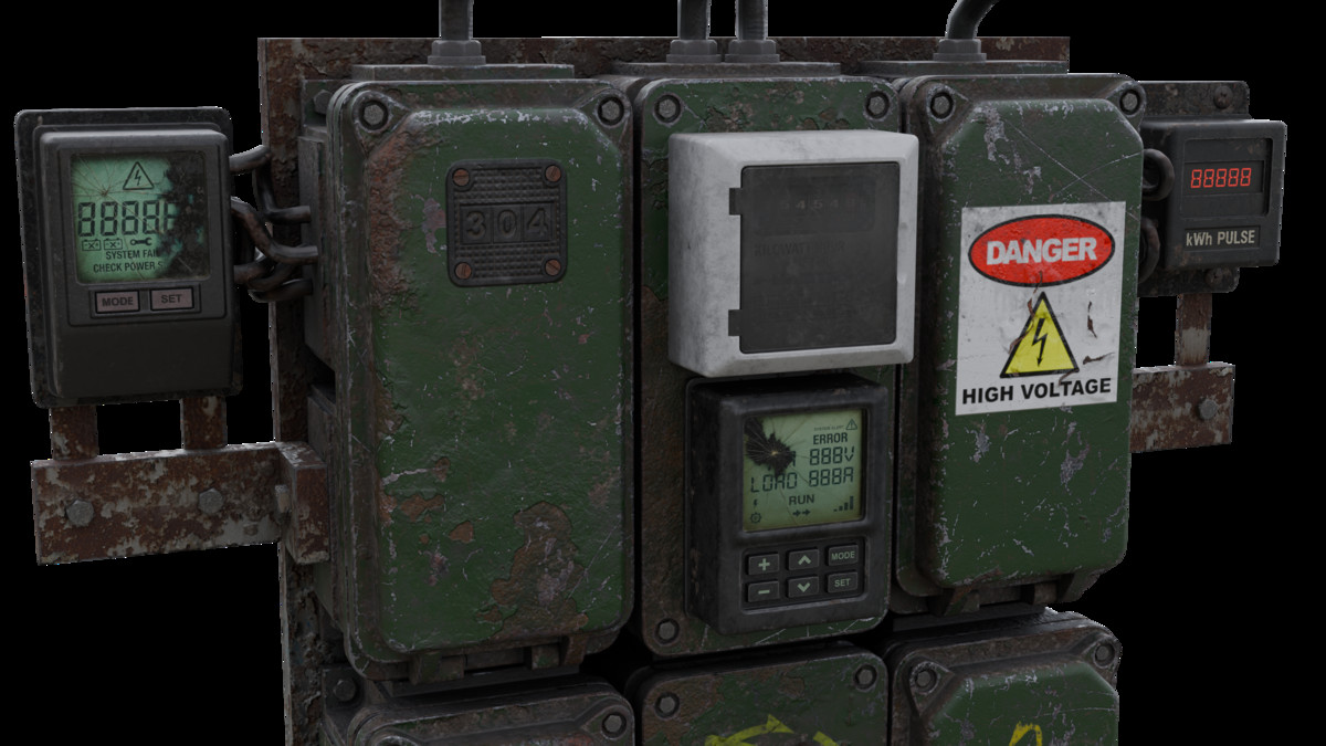 Electrical Panel Prop - Game Ready