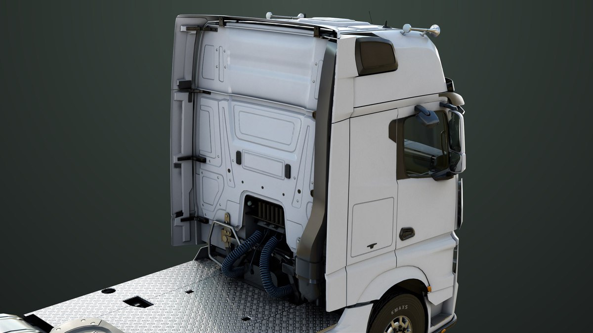 Heavy Truck Chassis 03 With Interior URP HDRP Textures