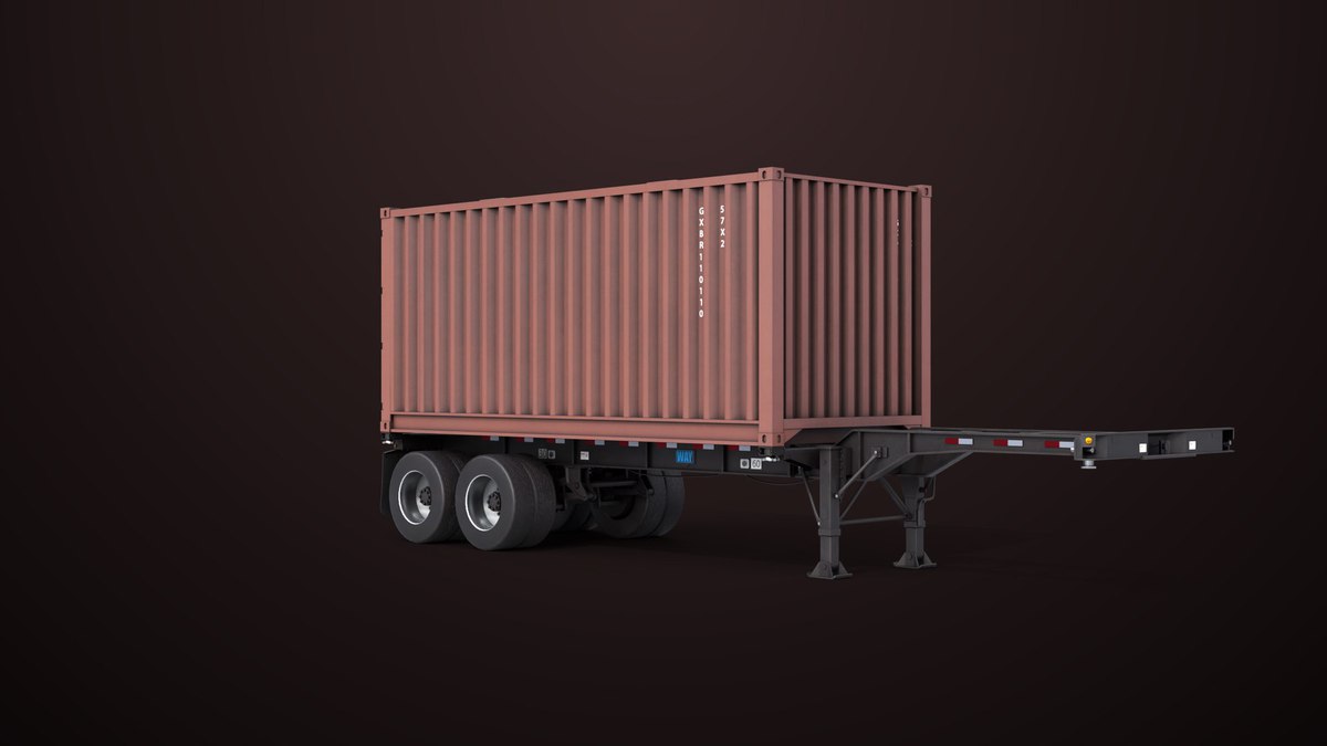 Container Carrier Trailer 03 URP HDRP Textures