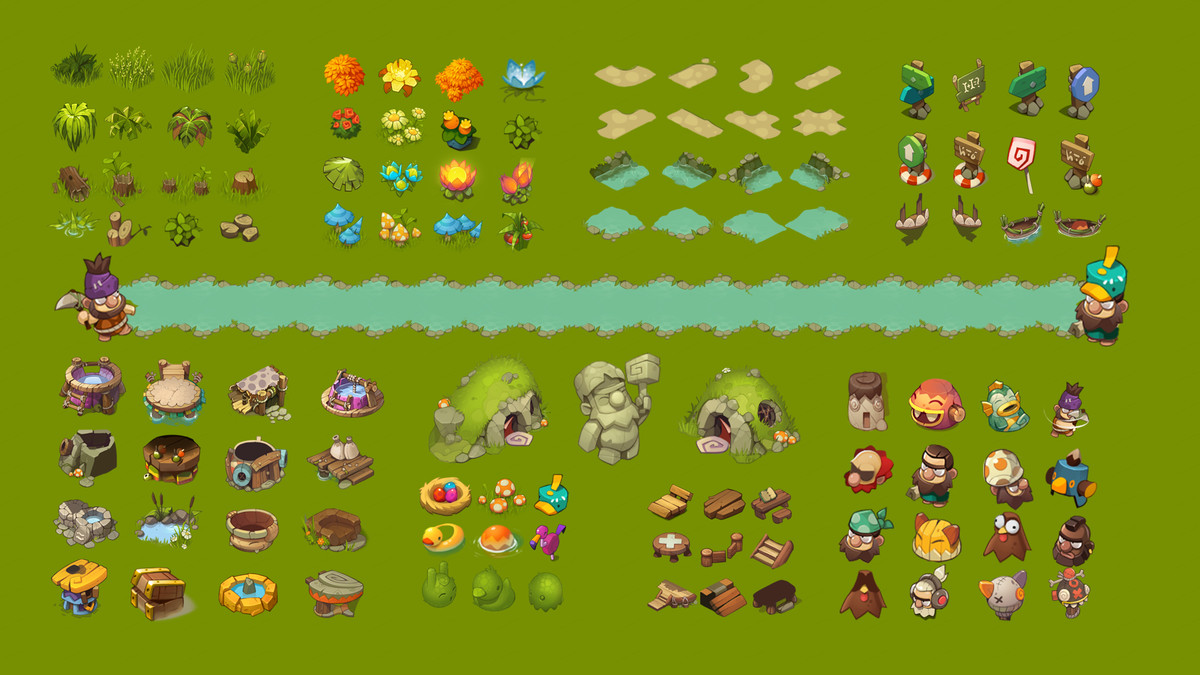 2D Isometric Adventure Toon