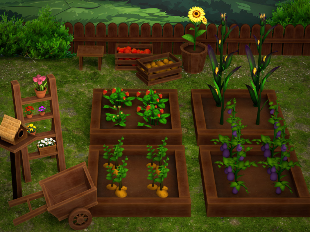 Village Life-Market and Garden
