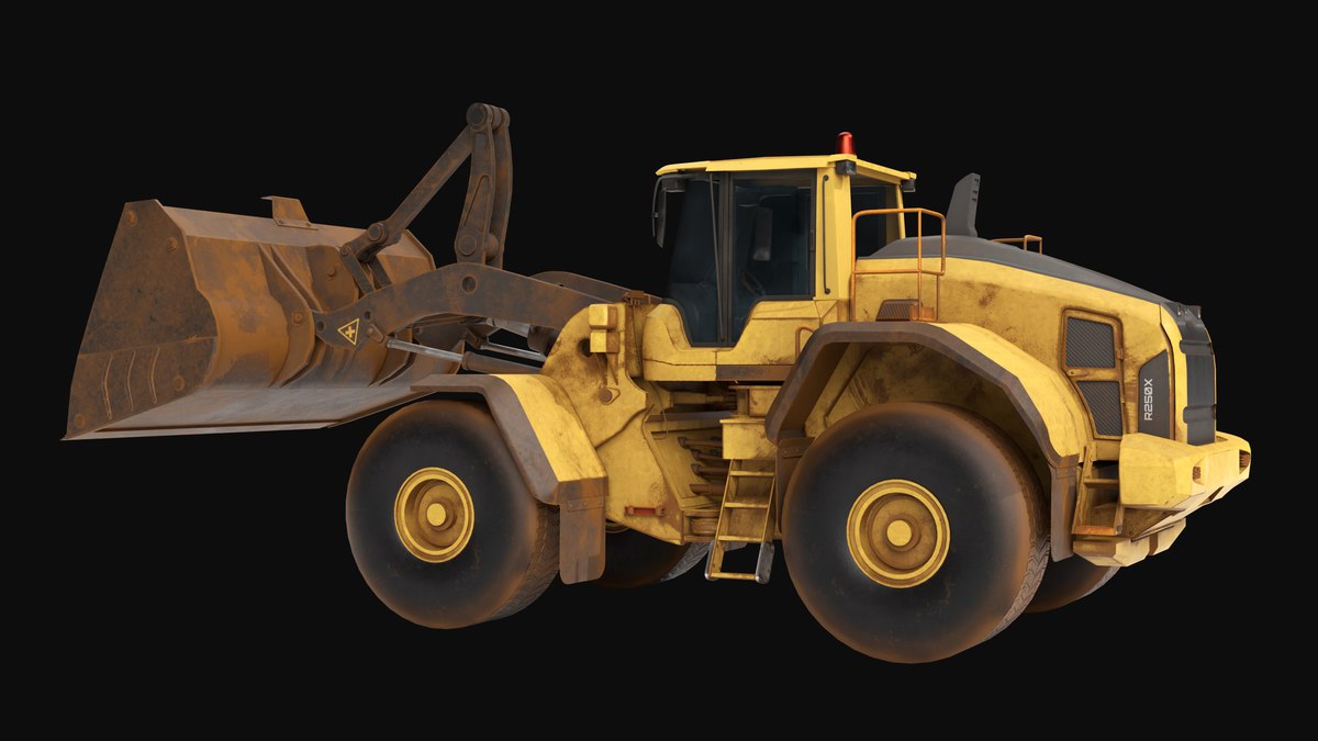 Dirty Mining Truck 02 URP HDRP Textures